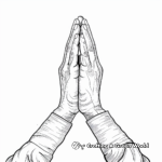 Traditional Praying Hands Coloring Pages 3
