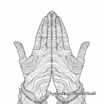 Traditional Praying Hands Coloring Pages 4