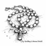 Traditional Rosary Beads Coloring Pages 3