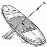 Traditional Stand Up Paddleboard Coloring Pages 4