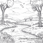 Tranquil Scenic Landscape Coloring Pages 2
