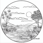 Tranquil Scenic Landscape Coloring Pages 3
