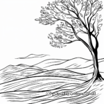Tranquil Scenic Landscape Coloring Pages 4