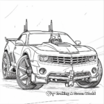 Transformers Bumblebee Camaro Coloring Pages 3