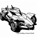 Transforming Batmobile Coloring Pages 1