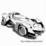 Transforming Batmobile Coloring Pages 4