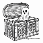 Trapped Ghost Treasure Chest Coloring Pages 4