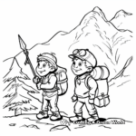 Trek through the Rocky Mountains: Lewis and Clark Coloring Pages 4