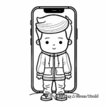 Trendy iPhone 12 Pro Coloring Pages 4