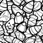 Trick or Treat Candy Corn Coloring Pages 4