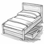 Trundle Bed Coloring Pages for Kids 3