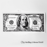 Twenty Dollar Bill Coloring Pages with Intricate Designs 2