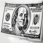Twenty Dollar Bill Coloring Pages with Intricate Designs 3