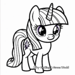 Twilight Sparkle and Friends Coloring Pages 4