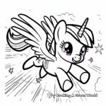Twilight Sparkle Flying High Coloring Pages 2