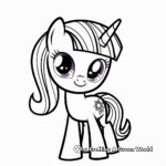 Twilight Sparkle in Equestria: Scene Coloring Pages 2