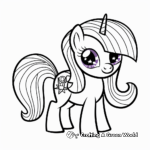 Twilight Sparkle in Equestria: Scene Coloring Pages 4
