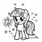 Twilight Sparkle's Magic Spells Coloring Pages 1