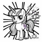 Twilight Sparkle's Magic Spells Coloring Pages 2