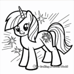 Twilight Sparkle's Starry Night Coloring Pages 1