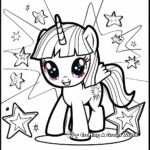 Twilight Sparkle's Starry Night Coloring Pages 2