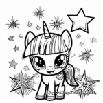 Twilight Sparkle's Starry Night Coloring Pages 4