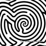 Twisted Spiral Maze Coloring Pages 3