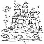 Under the Sea Sand Castle Coloring Pages 4
