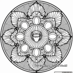 Under the Sea-Themed Mandala Coloring Pages 2