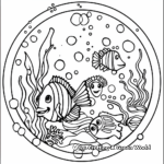 Under the Sea-Themed Mandala Coloring Pages 3