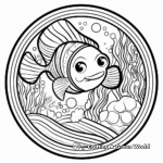 Under the Sea-Themed Mandala Coloring Pages 4