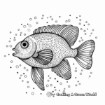 Under the Sea: Dot Fish Coloring Pages 2