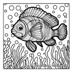 Under the Sea: Dot Fish Coloring Pages 3