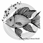 Under the Sea: Dot Fish Coloring Pages 4
