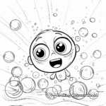 Underwater Bubbles Coloring Sheets 1