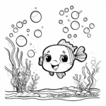 Underwater Bubbles Coloring Sheets 2