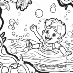 Underwater Bubbles Coloring Sheets 4