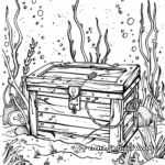 Underwater Sunken Treasure Chest Coloring Pages 3