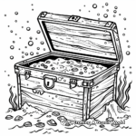 Underwater Sunken Treasure Chest Coloring Pages 4