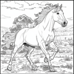 Unforgettable Paint Horse Show Scene Coloring Pages 1