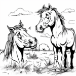 Unforgettable Paint Horse Show Scene Coloring Pages 2