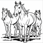 Unforgettable Paint Horse Show Scene Coloring Pages 3