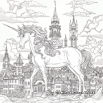 Unicorn Dreamland Coloring Pages 1
