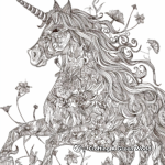 Unicorn Dreamland Coloring Pages 4
