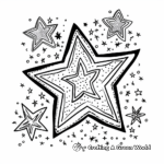Unique Celestial Star Coloring Pages 4