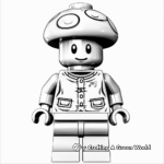 Unique Lego Power-Up Mushroom Coloring Pages 4