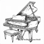 Unique Steinway Grand Piano Coloring Pages 1