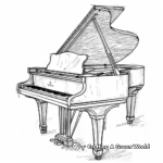 Unique Steinway Grand Piano Coloring Pages 3