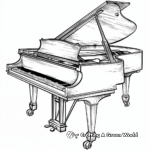 Unique Steinway Grand Piano Coloring Pages 4