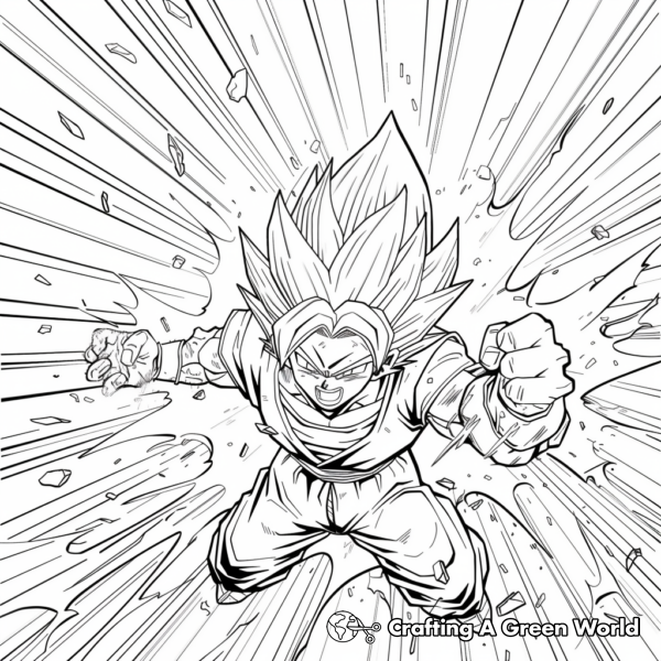 Ultra Instinct Goku Coloring Pages - Free &amp; Printable!